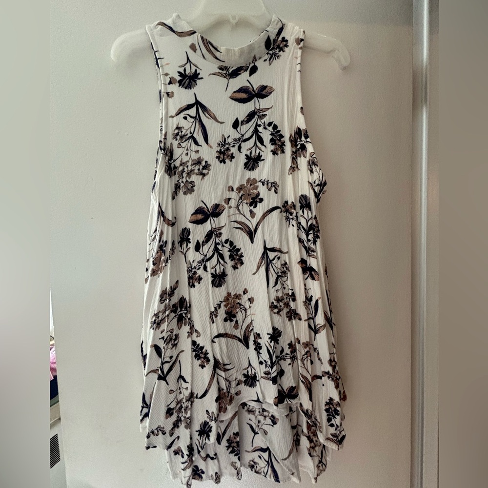 Floral multi colored dress, tiered bottom
